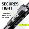 Vibrelli Mini Bike Pump - Presta & Schrader Bicycle Pump - 120 PSI Tire Pump for Road & MTB - No Valve Changing Needed, Mini Pump view 3