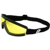 Birdz Eyewear Wing Sky Dive Skydiving Goggles with Padding Black Frame with Yellow Lens view 1