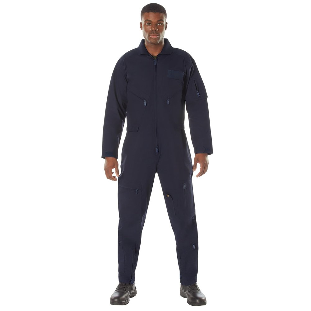 Rothco Flightsuit  Mens Pilot Coveralls  Costume Cosplay Jumpsuit, Navy Blue, XL