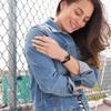 Armitron Women's 75/2447 Diamond-Accented Leather Strap Watch view 2