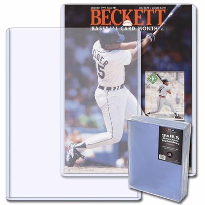 BCW Magazine Topload Holder - 5MM (Pack of 10) | Premium Quality Rigid PVC, Crystal Clear Display, Acid-Free Toploaders | Protective Display for Beckett Price Guides & Magazines, Documents, and Photos