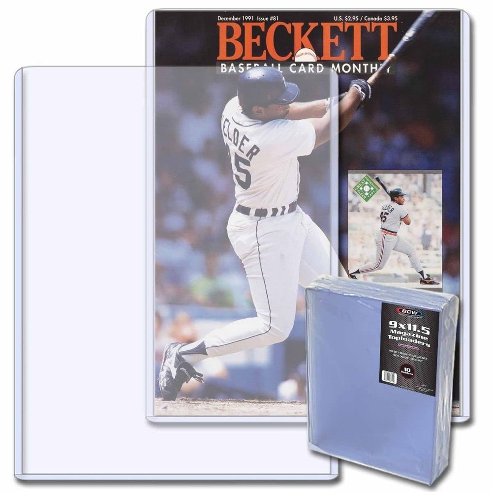 BCW Magazine Topload Holder - 5MM (Pack of 10) | Premium Quality Rigid PVC, Crystal Clear Display, Acid-Free Toploaders | Protective Display for Beckett Price Guides & Magazines, Documents, and Photos