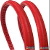 SHOX Snap-On Wheelchair Tire - 24" x 1" (540mm) - Red view 1