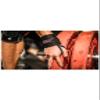 Harbinger Pro 20-Inch WristWraps with Thumb Loop for Weightlifting (pair) , Black view 2