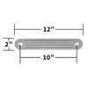 T-H Marine Heavy-Duty 6061 Aluminum Transom Support Plate - High-Performance Boat Engine Support, Durable Load Distribution for Marine Use, Standard Lower Bolt Hole Support view 2