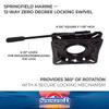 Springfield 1100018 Locking 12-Way Seat Swivel - 6.75" Square with 0 Tilt, Black E-Coat view 2