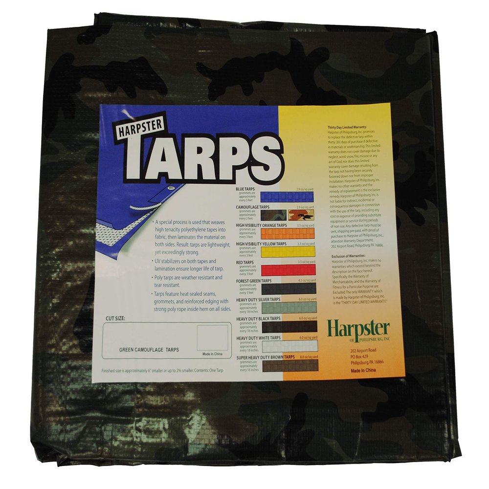 12' x 16' Camouflage Tarp XS