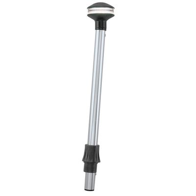 Perko 1445DP2CHR Inland-Series Reduced Glare White All-Round Pole Light - 24" Height, 5 Rake