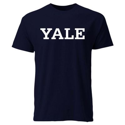 Barnesmith Yale University Bulldogs Short Sleeve Adult Unisex T-Shirt, Classic, Navy, X-Large