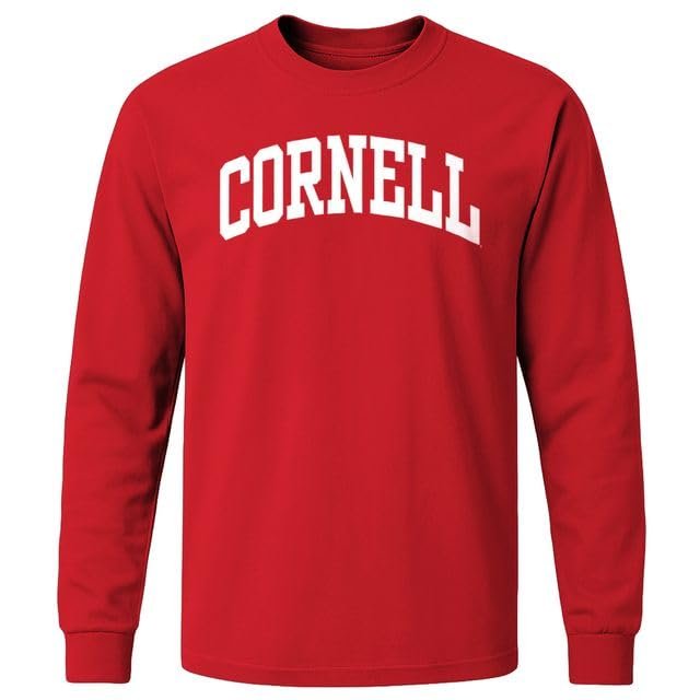 Barnesmith Cornell University Big Red Long Sleeve T-Shirt, Classic, Red, Large