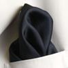 Royal Silk Fine Black Silk Twill Pocket Square 100% Silk - Full-Sized 17"x17" view 3
