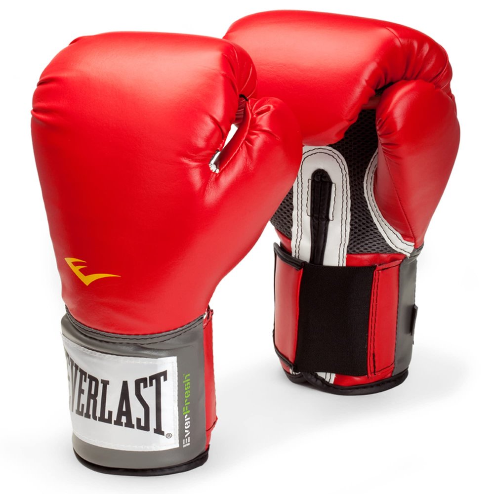 Everlast Pro Style Training Gloves (Red, 14 Oz.)