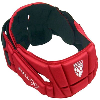 Full90 Premier Performance Soccer Headgear, Red, Small/Medium