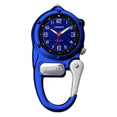 Dakota Mini Clip Microlight, Clip Watch, Flashlight and Watch, Outdoor Gifts for Men and Women, Use for Fishing Hunting, and More, Tactical Watch with LED Flashlight