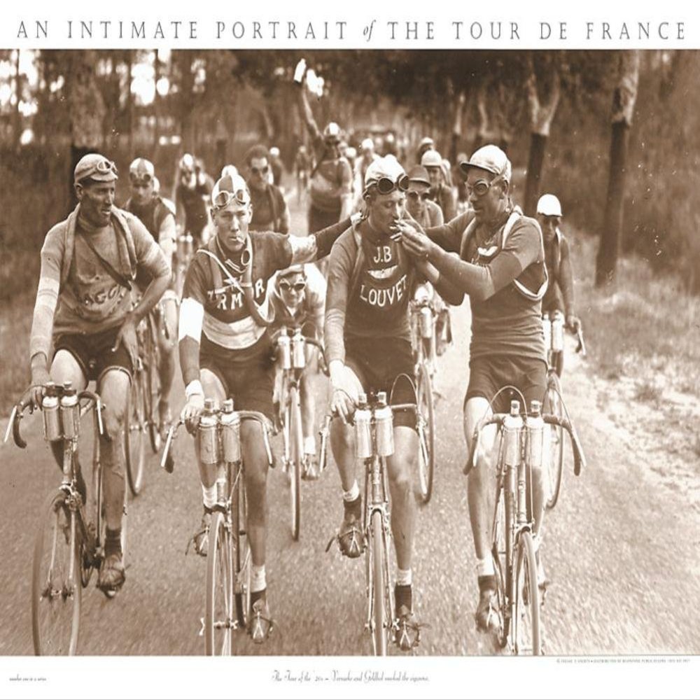 The Smokers 22" x 30" Vintage Cycling Poster