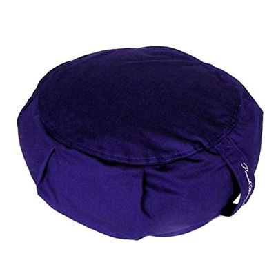 Yoga Meditation Zafu Cushion Buckwheat filled removaable inner liner Large pillow size (18") 10 beautiful colors