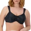 Bali Women's Satin Tracings Minimizer Underwire Bra, Black, 38DDD view 1