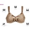 Bali Women's Satin Tracings Minimizer Underwire Bra, Black, 38DDD view 4