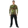 Rothco Long Sleeve Color Camo T-Shirt - Comfortable Tee for Outdoor Adventure, Woodand Camo, Medium view 4