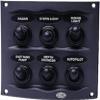HELLA H73070041 Gray 2-Row 6-Way Compact Switch Panel, Multi, 2.17" D x 4.21" W x 3.74" H view 1