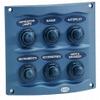 HELLA H73070041 Gray 2-Row 6-Way Compact Switch Panel, Multi, 2.17" D x 4.21" W x 3.74" H view 2