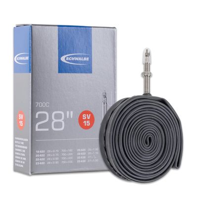 SCHWALBE Bicycle Tube with 60mm Presta Valve, 28 x 0.75-1.0-Inch
