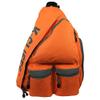 K-Cliffs Reflective Sling Backpack Messenger Body Bag Daypack School Student Book Bag with Safety Stripe Neon Orange view 1