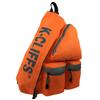 K-Cliffs Reflective Sling Backpack Messenger Body Bag Daypack School Student Book Bag with Safety Stripe Neon Orange view 2