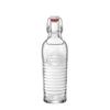Bormioli Rocco Officina Water Bottle | 37.25 oz, Italian Glass Pitcher | Airtight Seal & Metal Clamp | Easy To Carry Handle, Dishwasher Safe & Eco-Friendly | Safe For Infused & Carbonated Drinks view 1