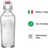 Bormioli Rocco Officina Water Bottle | 37.25 oz, Italian Glass Pitcher | Airtight Seal & Metal Clamp | Easy To Carry Handle, Dishwasher Safe & Eco-Friendly | Safe For Infused & Carbonated Drinks view 3