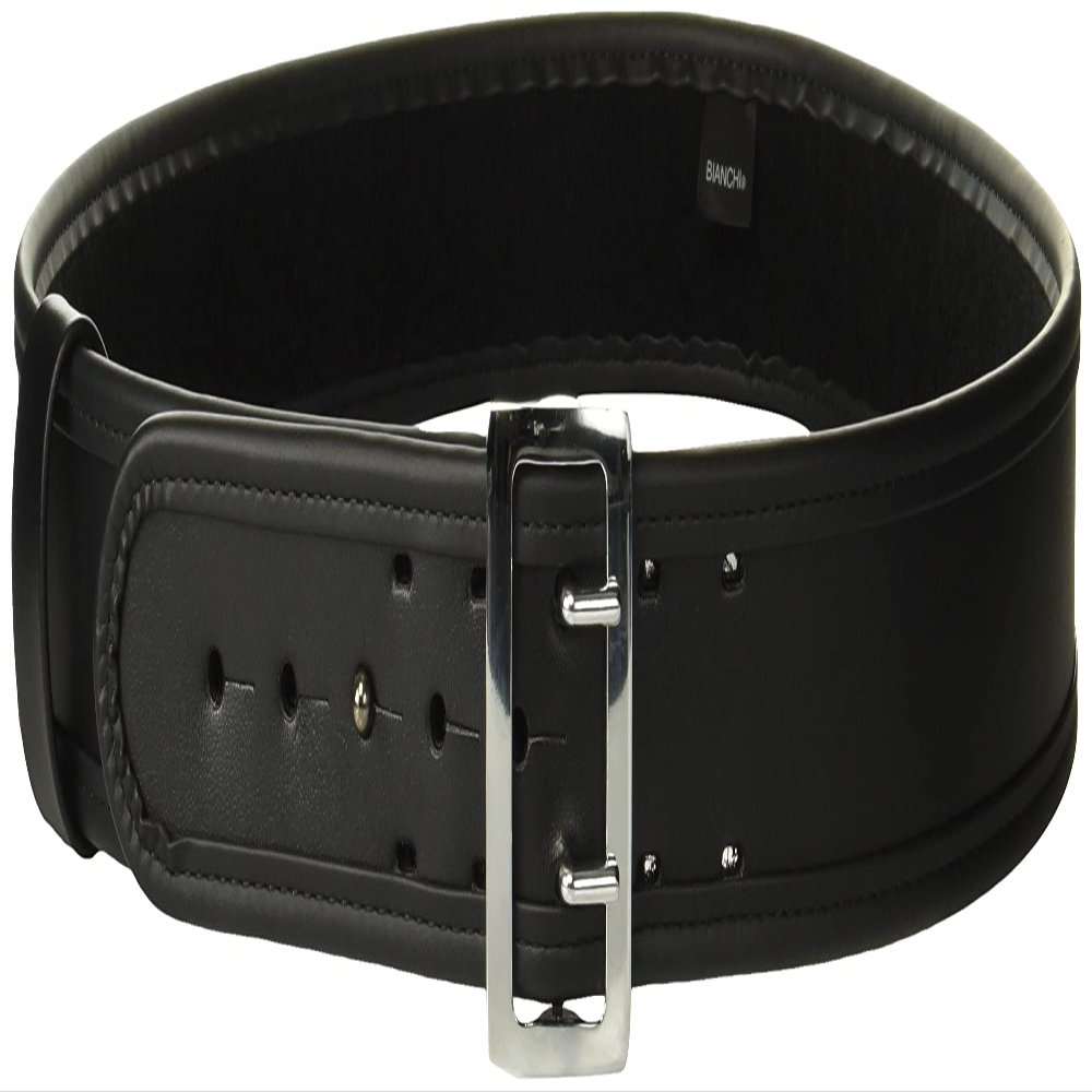 Bianchi 7960 Sam Browne Duty Belt - 2.25'', 44 - Hi-Gloss - Brass Snap