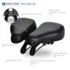 Hobson Pro Hub X2 Saddle  Ultimate Long-Distance Comfort with Magnesium Alloy, Gel Foam Padding, and Water-Resistant Cover for On & Off-Road Cycling view 2