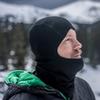 100% Merino Wool Balaclava - Winter Ski Mask - Face Mask - Cold Weather Gear - Black - One Size view 2
