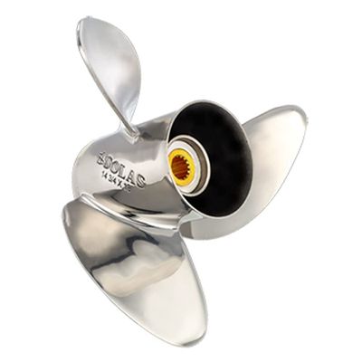 Solas 3451-139-19 HR Titan 3 Stainless Steel 3-Blade Propeller - RH, 13-7/8" Diameter x 19" Pitch