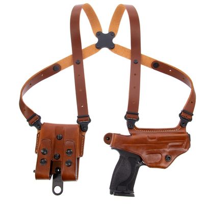 Galco Miami Classic Shoulder System for 1911 5-Inch Colt, Kimber, para, Springfield (Tan, Right-Hand)