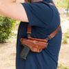 Galco Miami Classic Shoulder System for 1911 5-Inch Colt, Kimber, para, Springfield (Tan, Right-Hand) view 4