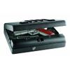 GunVault Compact Handgun Safe with No-Eyes Keypad  Pistol Safe with Anti-Pry Steel Construction, Backup Key, and Foam Interior for Nightstand or Vehicle Use view 1