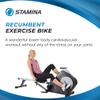 Stamina Conversion II Recumbent Exercise Bike and Rower - Cardio Machine with Smart Workout App - Exercise Bike for Home Workout - Up to 250 lbs Weight Capacity view 3