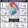 Co-ed Leg Workout 24 X 36 Laminated Chart view 1