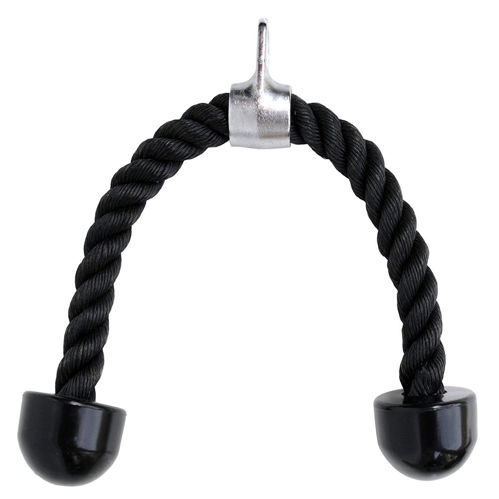 Ader Sporting Goods Tricep Rope- Double Grip w/Rubber Knobs