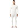 Indera Men's Cotton Rib Knit Union Suit, White, X-Large Tall view 1