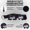Schiek Ab Strap for Cable Machines - Superior Comfort Pull Up Straps for Women and Men view 3
