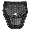 Bianchi 7917 AccuMold Elite Double Handcuff Case For Duty Belt, Basket Weave, Hidden Snap view 1