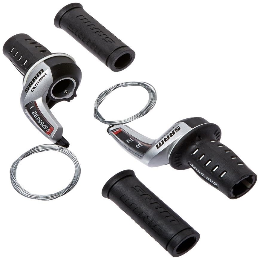 SRAM Centera 9 x 3 Speed Twist Shifter Set, Hardware Handle