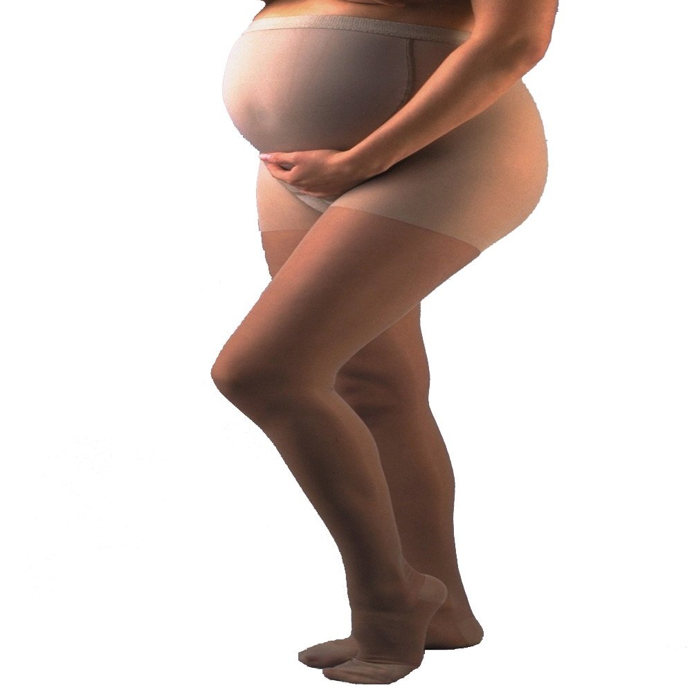 GABRIALLA Sheer Maternity Pantyhose for Women - Graduated Compression 23-30 mmHg, Comfortable and Breathable Panty Hose, Ideal Maternity Shapewear for Under Dresses, Closed Toe