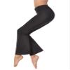 Hardtail Roll Down Boot Leg Yoga Pants (Medium) Black view 1