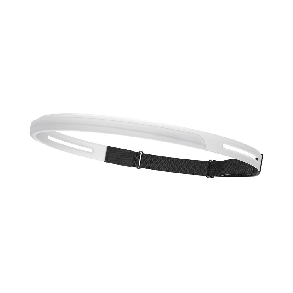 GUTR Flex Sweatband - Lightweight Performance Headband for Cycling, Sports, Gym, Work - Frost / Clear White