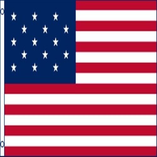 3'x5' 15 Star Star Spangled Banner Historical US American Flag Polyester