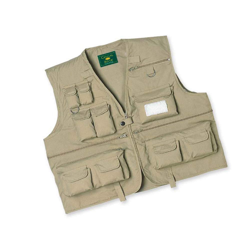 Crystal River Unisex Adult Modern C/R UTILITY VEST TAN LARGE, Multi