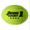 Penn Court 1 Recreational Tennis Balls - Regular Duty Felt Pressurized Tennis Balls - 1 Can, 3 Balls view 2